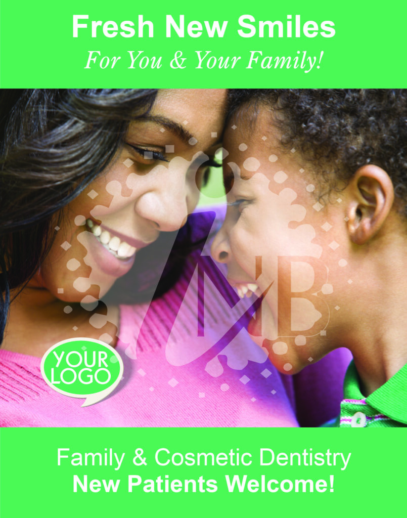 Smiling Mother and Son on Family & Cosmetic Dental Poster 