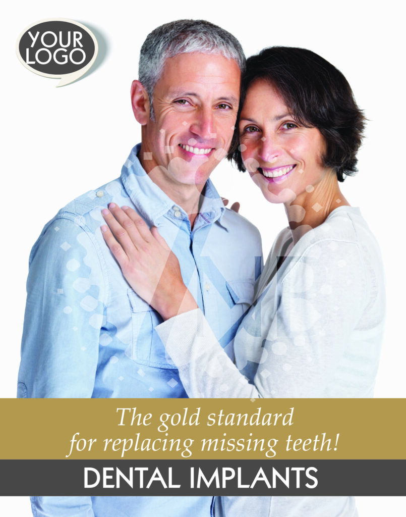Smiling Couple Dental Implant poster