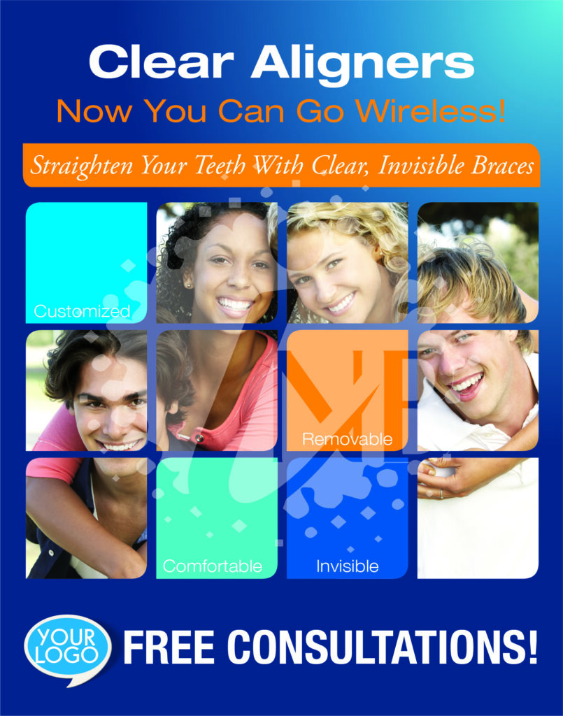 Now You Can Go Wireless Free Consultations Dental Poster 