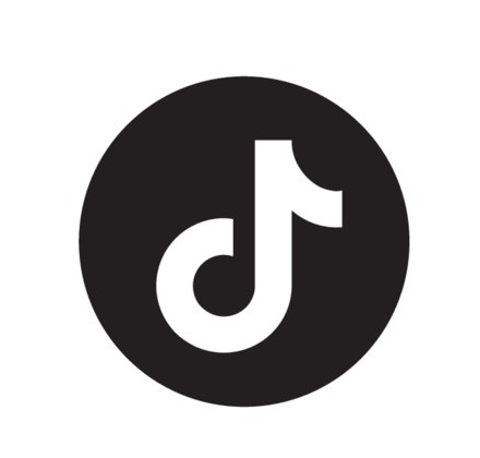 black TikTok logo for dental social media marketing