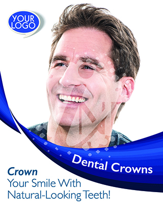 Dental crown cosmetic poster - C3035