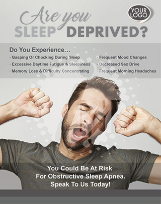 Are You Sleep Deprived? Obstructive Sleep Apnea Risk Dental Poster 